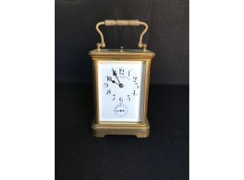 Antique Bigelow Kennard & Co Brass Carriage Clock, France