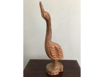 CM Copeland Jr Original, Folk Art Carved Goose Made Of Cypress Burl