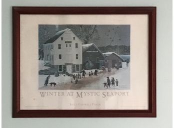 Sally Caldwell Fisher - Winter At Mystic Seaport, Framed Print