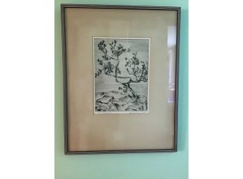 Wind Twisted Tree, Signed Mary McBurney Green - 18.75 X 24