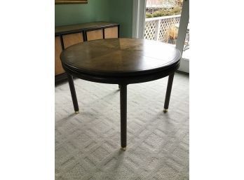 Mid Century Dining Table Sunburst Pattern - 2 24inch Leaves - Opens To 92, Made In Canada