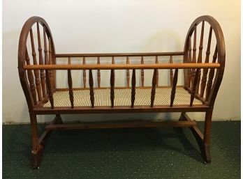 Antique Windsor Oak Crib