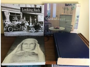 Coffee Table Books - New London Photo Book, Gardenhouse, Wise Women And Emily Posts Book On Etiquette