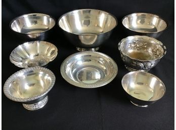 Collection Of Silverplate Bowls - Including Wilcox, Paul Revere, Gorham, Napier, FB Rogers