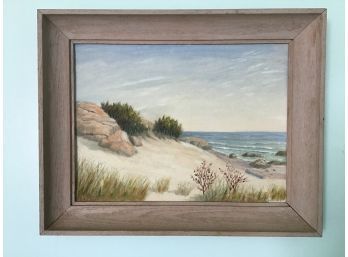 Seaside Painting, Signed R.M. Starr, 1969