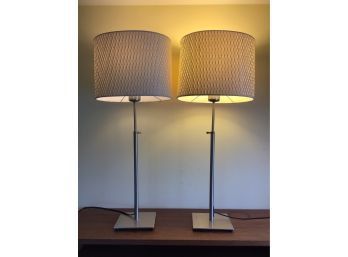 Pair Of Telescoping Table Lamps