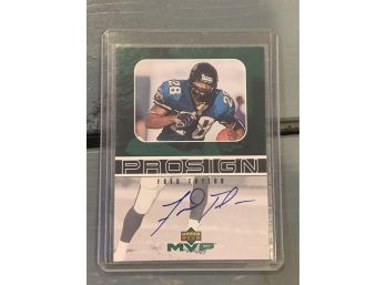 Fred Taylor Autograph