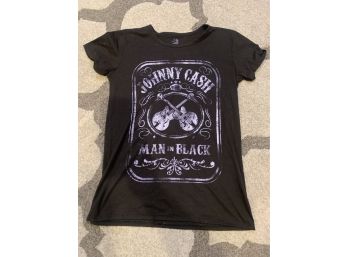 Women's 'Johnny Cash' Tee Shirt Size L