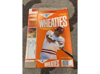 Vintage Collectable Wheaties Cereal Box Pete Rose