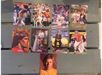 Pro Line NFL Football Great John Elway 9 Card Set