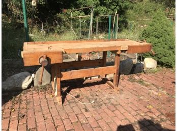Antique Workbench Without Shelf