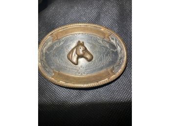 Vintage Silver Belt Buckle