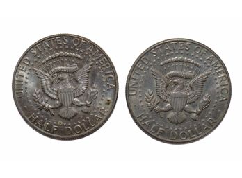 Kennedy 1967 & 1968 Half Dollar Coins