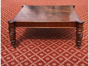 Large Square Coffee Table On Casters - Wilton Pickup