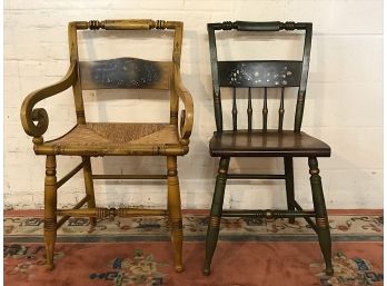 Two Vintage Hitchcock Style Chairs - Bridgeport Pickup