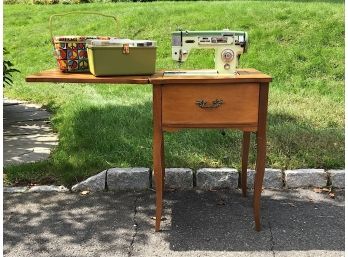 Vintage Fleetwood Sewing Machine And Sewing Boxes - Wilton Pickup