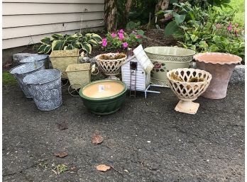 Gardening Pots, Tins And More - Wilton Pickup