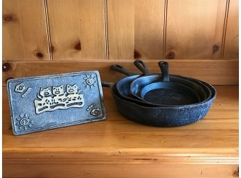 Bacon Press And Cast Iron Skillets - Bridgeport Pickup