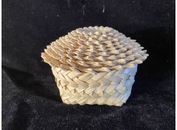 Ten Nesting Small Woven Reed Baskets