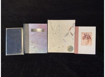 Four New Blank Journal And Writing Books
