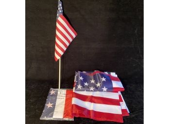 Three American Flags