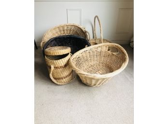 Lot Of Wicker Baskets