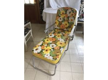 Vintage And New! LawnLite Company Aluminum Chaise Lounge With Cushion