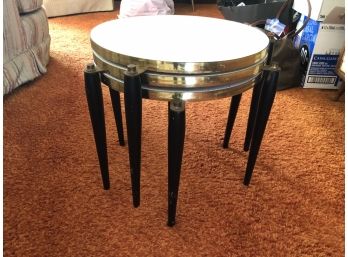 1960's Vintage Round Stacking Tables- Set Of 3