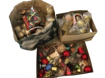 Lot Of Vintage Holiday Ornaments