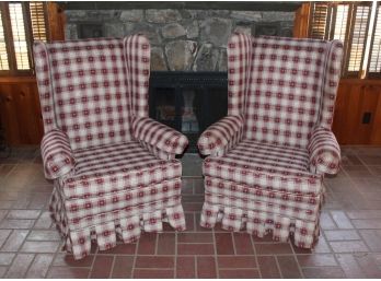 Lovley Pair Of Wingback Chairs