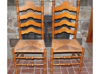 Set Of 6 Ladderback Chairs