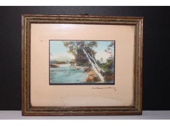 Minature Signed 'Wallace Nutting' Painting