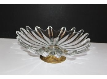 Incredible  Mid Century Glass Center Bowl