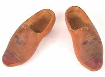 Holland Hand Painted Vintage Wooden Shoes