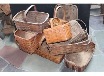 Assortment Of Antique/Vintage Baskets