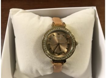 NEW - Eberle Crystal Studded Bezel Ladies Watch