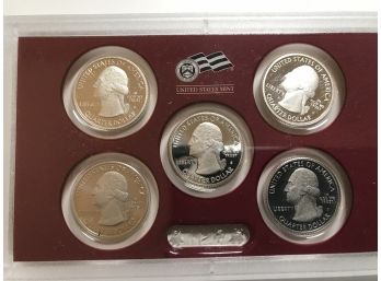 2010 United States Mint Quarter Silver Proof Set With COA