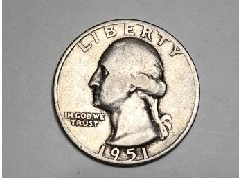 1951-S Silver Washington Quarter