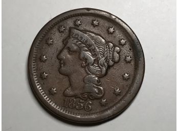 1856 Better Braided Hair US LARGE CENT PENNY COLLECTION LOT SET BREAK