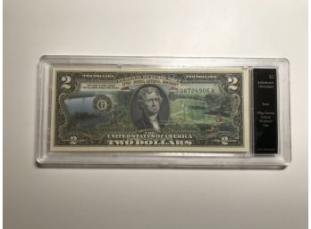 $2 Note Frederick Douglass National Historic Site District Of Columbia Authenticated Uncirculated