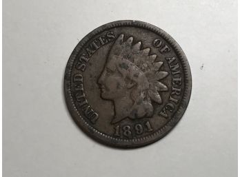 1891 Indian Head One Cent