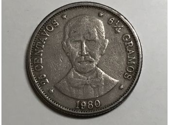 1980 25 Centavos 6 1/4 Gramos