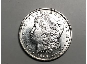 1903 Morgan Silver Dollars Very High Grade Struck At A Philadelphia Mint