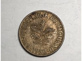1950 D Germany 10 Pfennig Bundesrepublik Deutschland