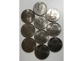 1776-1976 Eisenhower One Dollar  - 10 Coins