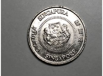 1990 - 10 Ten Cent Singapore Singapura