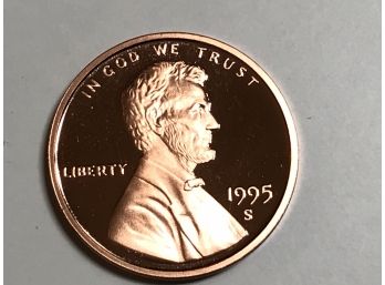 1995-S PROOF ONE CENT
