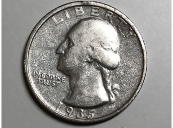 1935-D Silver Washington Quarter