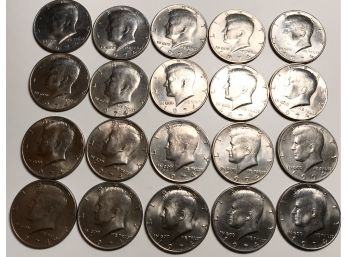 1974 Kennedy Half Dollars 20 Coins