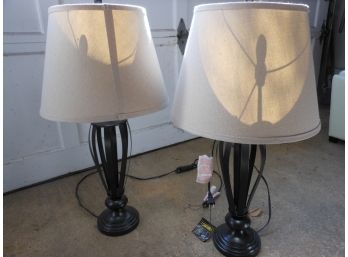Pair Of Contemporary Lamps - New